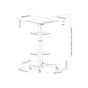 Portable Height Adjustable Desk - diagram showing detailed dimensions