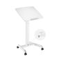 Portable Height Adjustable Desk - front/side view showing height adjuster