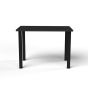 Positiv Homeworker Desk (Foldaway Legs) - Black - front view