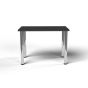 Positiv Homeworker Desk (Foldaway Legs) - Black - front view