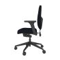 Positiv Plus Medium Back - black, side view, with armrests