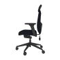 Positiv Plus Medium Back - black, side view, with armrests and headrest