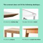 Desks which are not suitable for this armrest