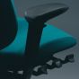 RH Mereo 300 Black Frame (high back) Ergonomic Office Chair - showing armrests