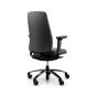 RH New Logic 220 High Back Ergonomic Office Chair - back angle view, with armrests