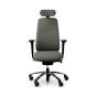 RH New Logic 220 High Back Stone Office Chair - front view