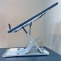 Slim Cool Plus Laptop/Tablet Stand - lifestyle shot, side view (raised)