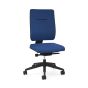 Toleo Upholstered Back Royal Blue Office Chair - front view with standard options