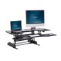 VariDesk® Pro Plus™ 48 - Black - side angle view