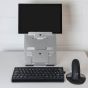 Vision Laptop/Tablet Stand - front view with tablet - lifestyle shot