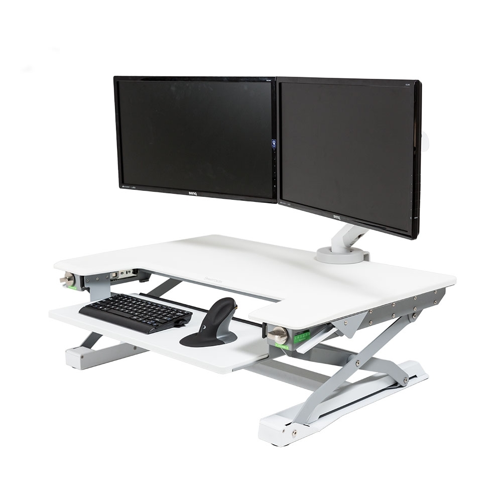 DeskRite 100 White Sit-Stand Platform