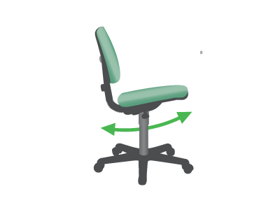 Chair recline tilt illustration