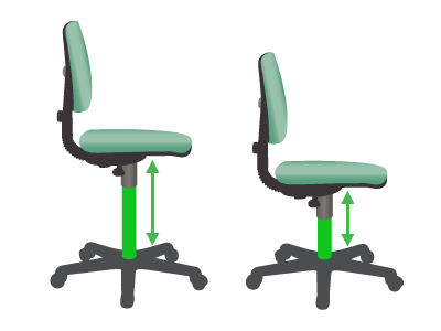 Ergonomic Chair Adjustments Posturite, Office Chair Armrest Height Extender