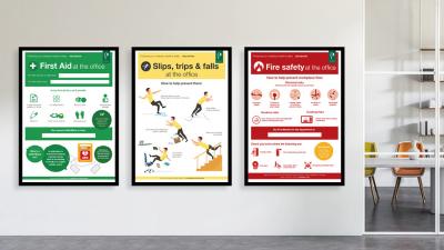 Simple steps for safety at the office: a health and safety poster series