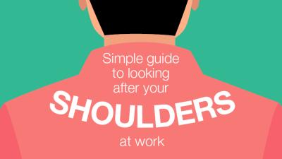 What helps to prevent shoulder pain when we’re doing office work?