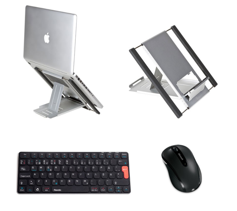Slim Cool Laptop Stand and Penclic Mini Keyboard
