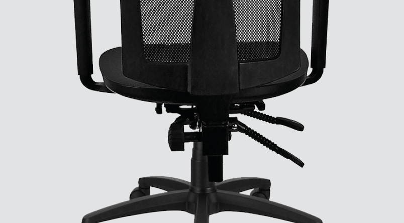 Close up back view of our Homeworker Mesh Back Ergonomic Chair