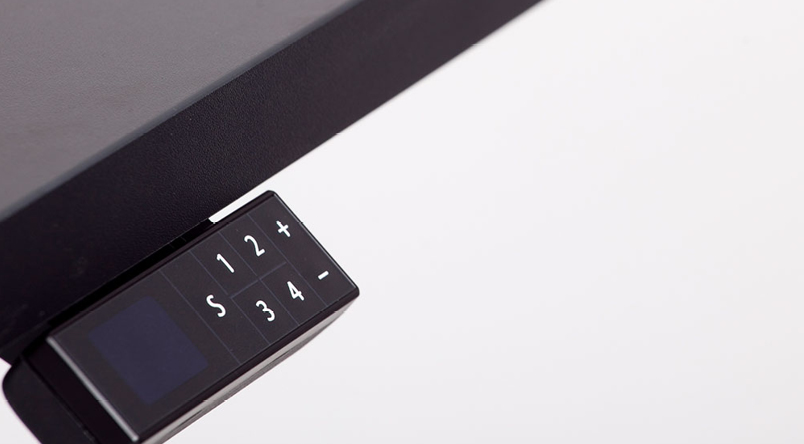 Close up image of the memory switch add-on of the Josho Sit-Stand Desk