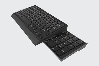 Image showing a different angle of Number Slide Keyboard with the retractable Number Pad out