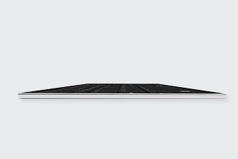 Side view of the Solo X Keyboard - highlighting how thin the keyboard is