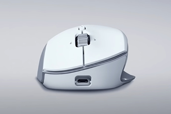 Front view of Humanscale x Razor Mouse
