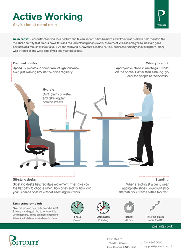 Active working - for sit-stand desks