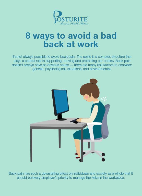 8 ways to avoid a bad back at work