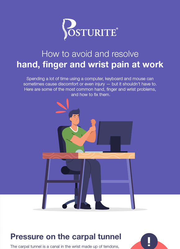 How to avoid and resolve hand, finger and wrist pain at work