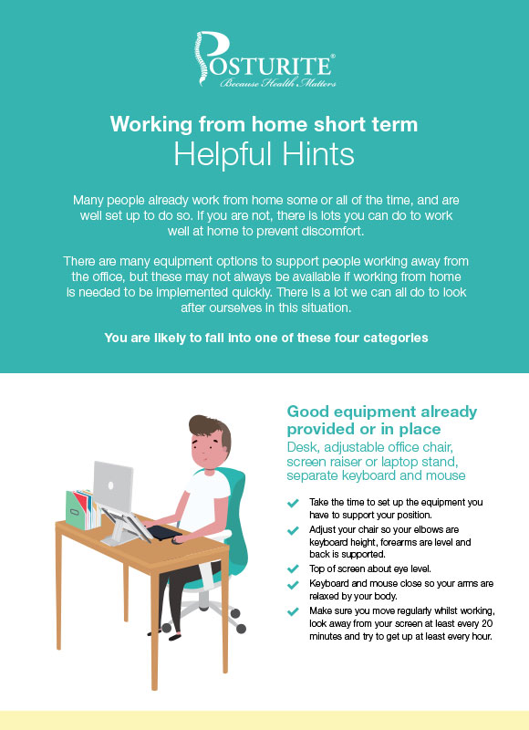 Helpful hints for working from home short term