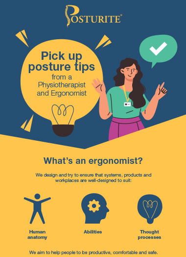 Pick up posture tips from a Physiotherapist and Ergonomist
