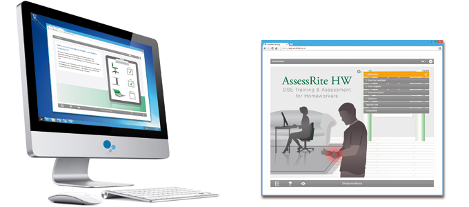 Display Screen Equipment for Homeworkers (AssessRite for Homeworkers) E-learning Course Screenshot