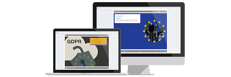 General data protection regulations (GDPR) e-learning course screenshot