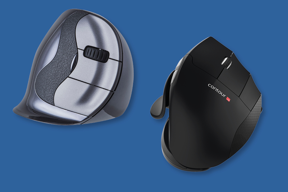 What is a vertical mouse?