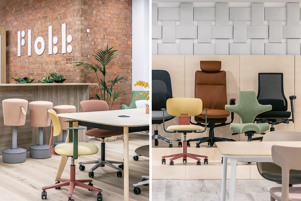 Sustainable office furniture by Flokk from Posturite