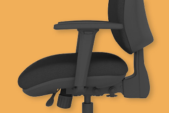 Side view of the Positiv P-Sit High Back Ergonomic Chair