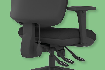 Back angle view of the Positiv P-Sit High Back Ergonomic Chair