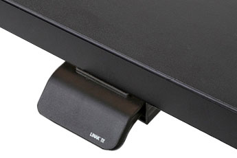 Close up image of the electric switch of the Josho Electric Sit-Stand Desk