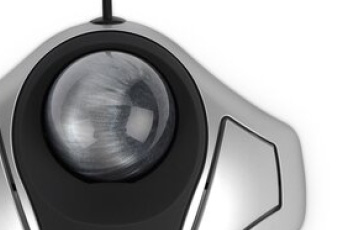 Close up of the Kensington Orbit® Optical Trackball Mouse