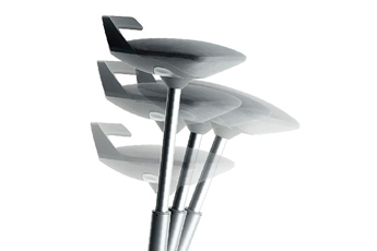 Image of the Muvman Standing Chair, showing how it promotes movement