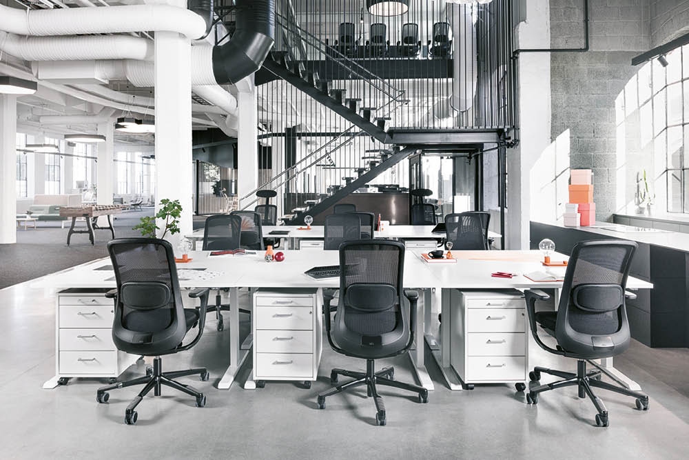 Hot desking office chairs